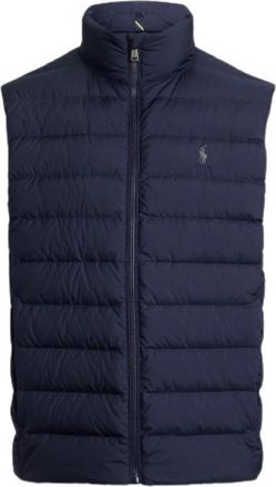 Polo Ralph Lauren Gewatteerde mouwloze gilet - Heren - Bodywarmers - Blauw - S - Polyester - Jassen