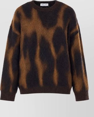 Roberto Collina abstract-pattern crew-neck long-sleeve jumper