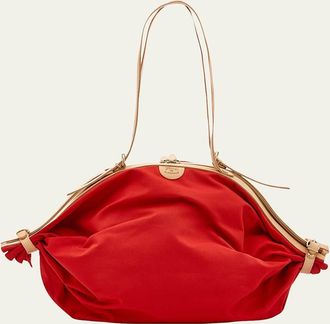 IL BISONTE Caramella Transformable Buckle Zip Tote Bag