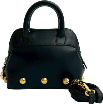 Ferragamo Pre-owned Ferragamo Mini Studded Leather Satchel AN21 5210