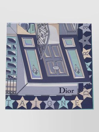Dior rectangular scarf foulard graphic print