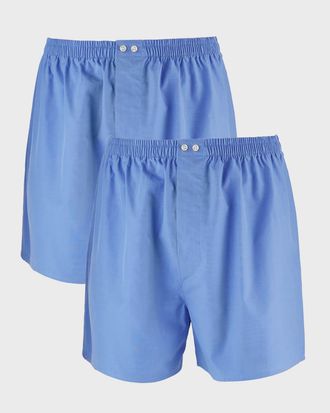 Neiman Marcus Men & apos;s 2-Pack Tagless Cotton Boxers