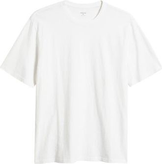 Nordstrom Slub Cotton Crewneck T-Shirt in White at Nordstrom, Size Xxx-Large