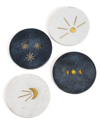 Matr Boomie Matr Boomie Indukala Moon Phase Marble Coasters