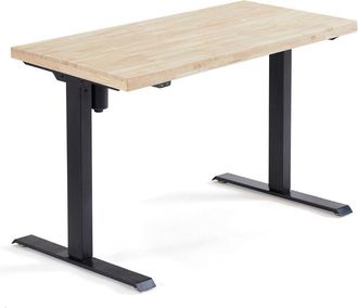 Home Heavenly Home Heavenly- Escritorio Motorizado Elevable Elevate, De Los 76 Cm Hasta Los 126 Cm De Altura. Medida: 140x70 Cm Color: Roble Nordish - Negro