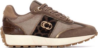 Carmela Womens Suede Lace-Up Sneakers In Taupe