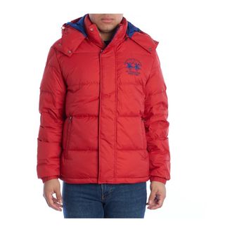La Martina Gewatteerde Winterjas - Heren - Winterjassen - Rood - L - Polyester - Jassen