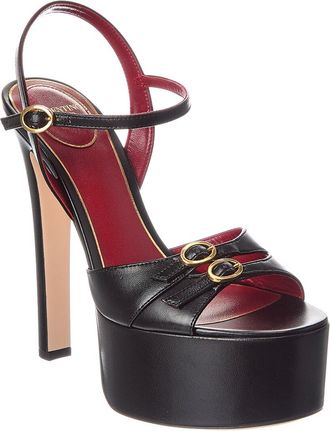 Valentino Vlogo 145 Leather Platform Sandal