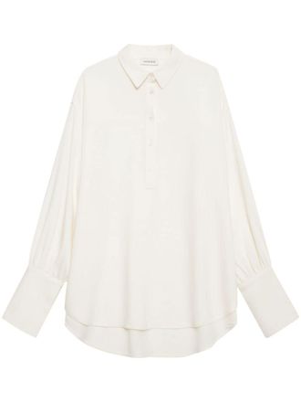 Anine Bing Lake long-sleeve shirt - Neutrals