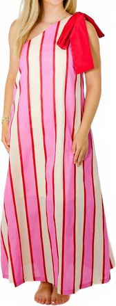 Entro Dock Of The Bay Dress In Pink Multi