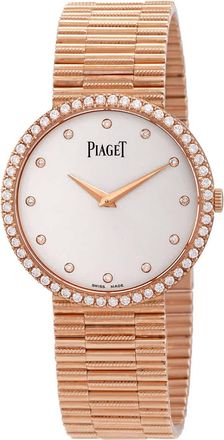 Piaget Altiplano Traditional Hand Wind Diamond Silver Dial Ladies Watch G0A37046