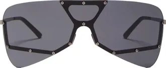 Rick Owens Tower Stainless Steel Aviator Sunglasses
