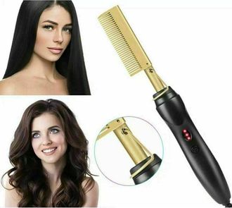 Trade Shop Trade Shop - Pettine Caldo Piastra Per Capelli Lisci Riscaldamento Elettrico Barba Styling