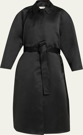 FFORME Koharu Duchesse Satin Oversized Coat