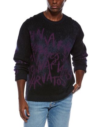 John Varvatos Vinheta Wool & Cashmere-Blend Crewneck Sweater