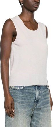 Chanel 2003 Cashmere Sleeveless Top, Size It; 44 (Authentic Pre-Loved)