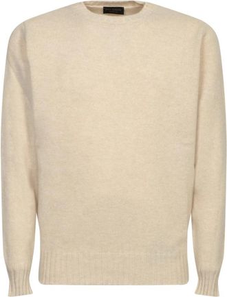 Dell'Oglio Gc 3Ml Wc 7R 931 Ronde Hals Trui - Heren - Ronde hals truien - Beige - XL - Truien & Vesten