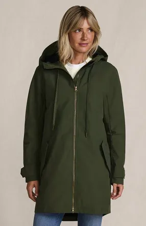 Lands End Squall A-Line Rain Jacket in Darkest Olive at Nordstrom, Size X-Small P