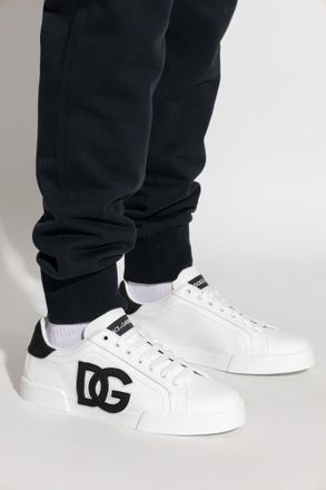 Dolce & Gabbana Sports Shoes With Logo, Mens, White