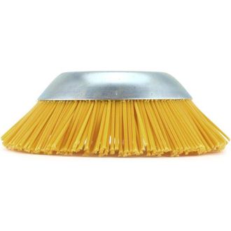 OEM Cepillo De Nailon Para Desbrozadora - Herramienta De Jardiner&iacute;a - Cabezal De Desbrozadora - Orificio Interior De 25,4 Mm - Amarillo - 200 Mm - Crezuo