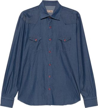 Barba Western Denim Shirt