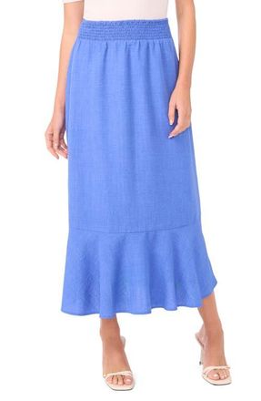 Vince Camuto Smocked Waist Maxi Skirt in Sapphire Blue at Nordstrom, Size X-Large