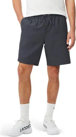 Lacoste Sport Diamante Drawstring Athletic Shorts in S5T Graphite at Nordstrom, Size 7