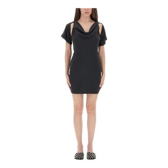 Alexander Wang Cut-Out Detail Mini Dress - female - T by Alexander Wang - Party Dresses - Black - M - Dresses