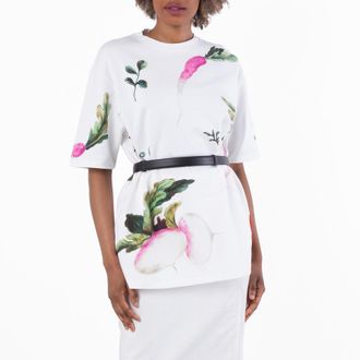 Loewe Radish Print Oversized Fit T-Shirt, Size X-Small