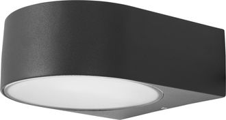 Forlight Mayor - Aplique De Pared Exterior E27, Iluminaci&oacute;n Hacia Arriba Y Abajo, Aplique Exterior Con Ip44 Para Terrazas Y Jardines, Color Gris Urbano - Forli