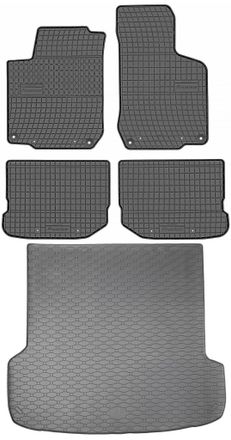 OEM Skoda Octavia I Kombi De 1997 A 2010. Juego De Alfombrillas De Goma Para Coche Y Maletero
