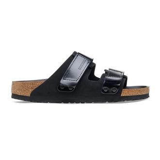 Birkenstock Uji Sandalen - Dames - Sandalen - Zwart - 37 EU - Leer - Schoenen