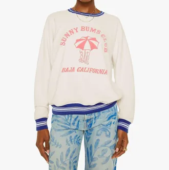 Mother Biggie Concert Sweatshirt In Sunny Bums
