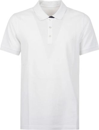 Fay Tops, Heren, Wit, L, Katoen, Polo in Piquet Stretch