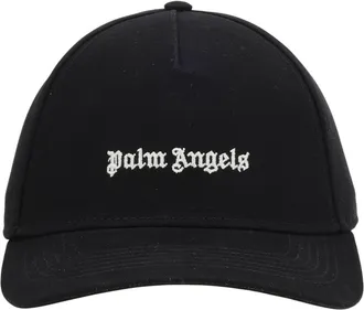 Palm Angels Black Logo Baseball Cap