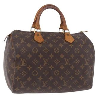 Louis Vuitton Pre-owned Speedy 30 Handtas - Dames - Pre-owned - Bruin - Maat: ONE Size Leer