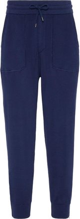 Brunello Cucinelli cotton track pants - Blue