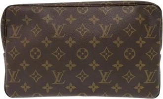 Louis Vuitton Vintage, unisex, Bruin, ONE Size, Tweedehands Canvas Louis Vuitton tassen