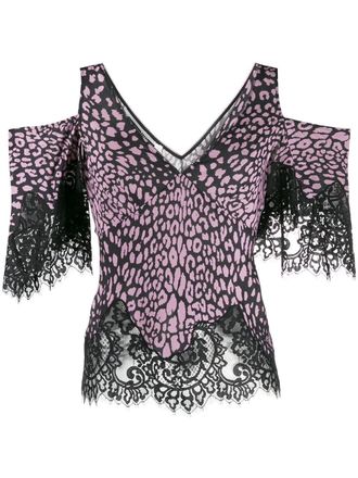 McQ by Alexander McQueen Top met open schouders - Roze