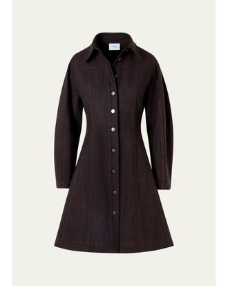 Akris Panel Winter Denim Shirtdress