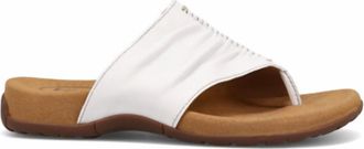 Taos Womens Gift 2 Comfortable Leather Sandal In Classic White