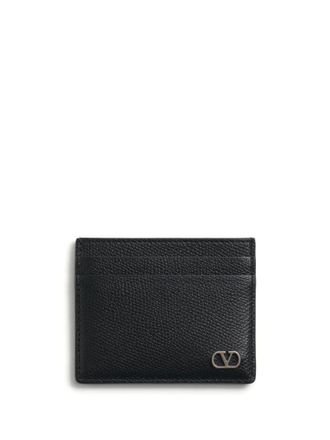 Valentino Garavani Black Leather Card Holder