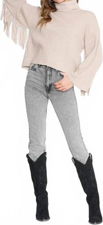 4SI3NNA Winston Fringe Sweater In Beige