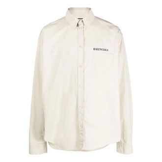Balenciaga Property Of Back Print Shirt Ecru 703843TKM019800