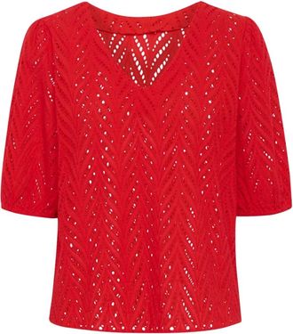 Kaffe Mujer, Blusas y Camisas, Rojo, Talla: S