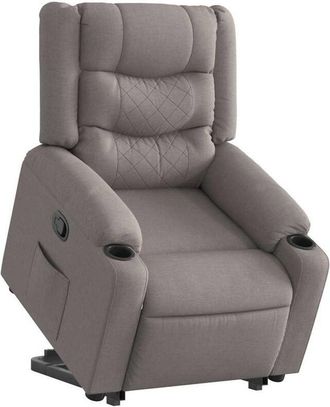 vidaXL Vidaxl - Sill&oacute;n Reclinable Elevable Tela Gris Taupe