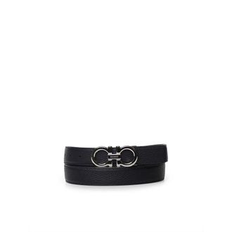 Ferragamo Belts, male, Black, Size: 105 CM Gancini Leather Belt