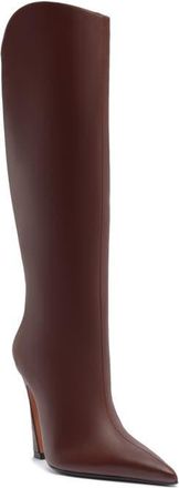 Schutz Maryann Up Curve Pointed Toe Tall Boot in Chestnut Brown at Nordstrom, Size 6.5