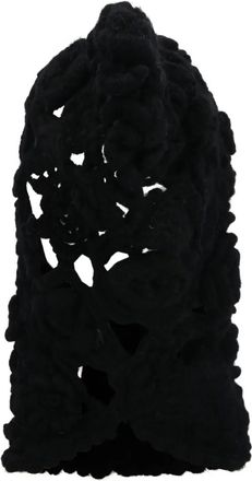 Comme Des Garçons Passamontagna a fiori - Nero