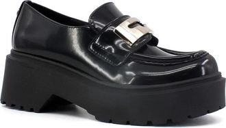 Steve Madden Loafers - Dames - Loafers - Zwart - 38 1/2 EU - Leer - Schoenen